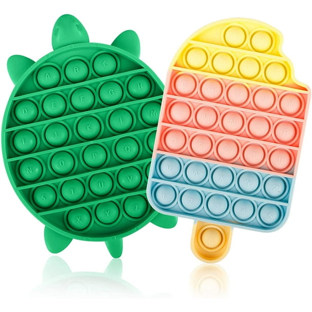 Details about   2PACK PUSH POP SILICONE SENSORY FIDGET TOY ANXIETY & STRESS RELIEF POP BUBBLE